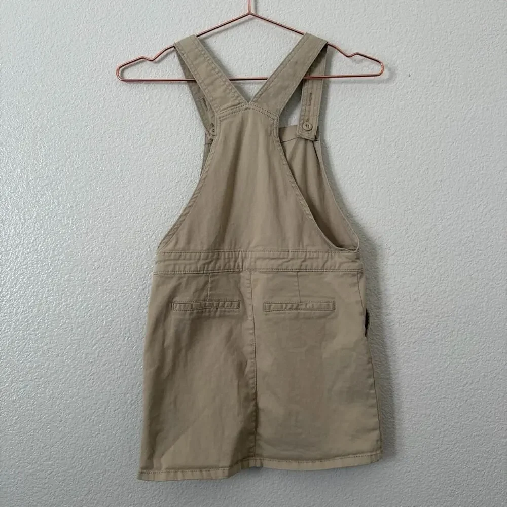 The Childrens Place Skirtall Khaki Tan Uniform Skirt cotton twill